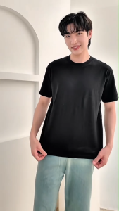 เสื้อยืด เสื้อยืดคอกลม เสื้อยืดผู้หญิง เสื้อยืดผู้ชาย เสื้อผ้าฝ้าย  เสื้อสีพื้น  เหมาะทั้งชายและหญิง