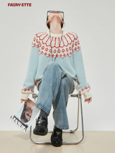 XIAODADEHUA | Festive Atmosphere Soft Fluffy Knitted Sweater