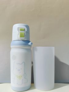 BabyCare Childrens Straw Water Bottle Protective Cover Silicone Full Wrap Transparent Anti-Fall Anti-Wear Cup Sleeve