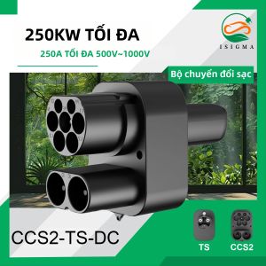 Bộ Chuyển Đổi CCS2 Sang Tesla DC 250kW 250A Max Cho Model Y/X/3/S Combo Sang Bộ Sạc Nhanh NACS Hỗ Trợ CCS2 & Type2