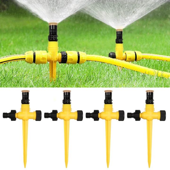 4-Pack Garden Sprinklers, 360° Rotatable Water Sprayers – Adjustable ...