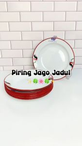 Piring Seng Enamel Jago TB ESSENTIALS Diameter 22 CM / 1LSN | Piring Enamel Ayam