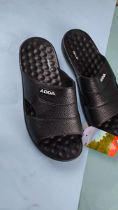 Adda 13x00 รองเท้าแตะผู้ชายแบบสวม สีดำ เบอร์ 7-9