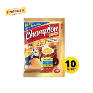Energen Sereal 1 Renceng isi 10 Sachet Rasa Champion Cokelat Vanilla Kacang Hijau Jahe Kurma PLUS BONUS