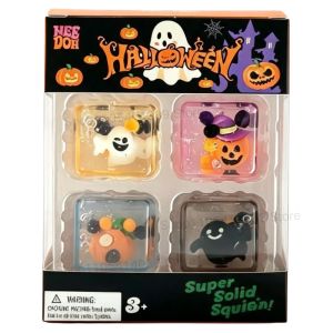 Schylling | Bộ Đồ Chơi Cảm Giác Giảm Căng Thẳng Schylling Needoh Halloween Mini Ice Cube 4 Viên Chất Liệu Maltose Chậm Hồi Đàn Dạng Bóp Hộp Bí Mật