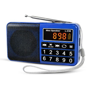 Others | P2MAX Mini All in One MP3 Radio Speaker Emergency Multifunctional Radio FM MP3 Hand Crank Solar USB Charging 300mAh Power Bank