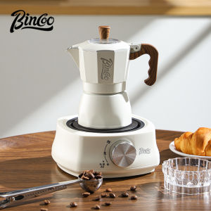 Bincoo ấm moka Điện Bộ Bếp Bình đựng cà phê nhỏ gia đình Máy mài tay máy pha cà phê trọn bộ của thiết bị khai thác