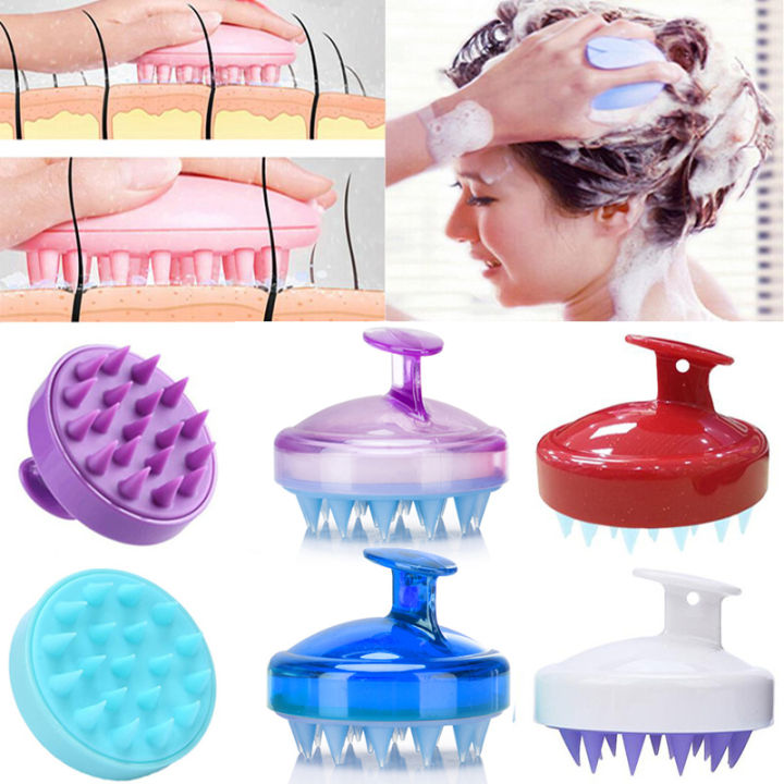 Silicone Head Body To Wash Clean Care Hair Root Itching Scalp Massage