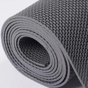 PVC Non-slip Floor Mat bath mat anti slip bathroom floor mat quick dry shower mat with hole water drain rubber waterproof absorbent matting anti-bacterial mildew resistant eco-friendly extra long supplies for kitchen toilet balcony swimming pool corridor