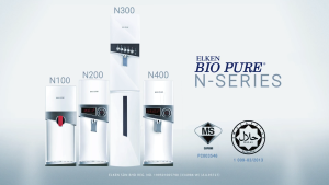 Elken Official Store - Bio Pure N300 Water Purifier with Pre-Filter + Free Installation - RO Water Purifier Pure Drinking Water