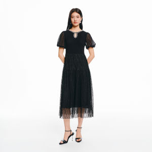 Koradior | Elegant French Style Chiffon Dress