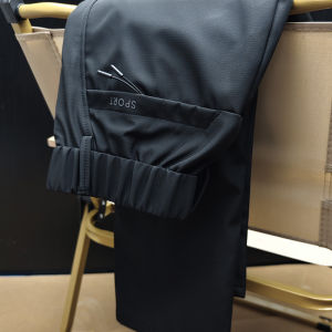 Outdoor Casual Pants Mens Long Trousers Hiking Pants Mens Elastic Breathable Waterproof Workwear Polyester Fiber Straight Leg