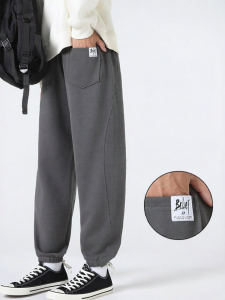 Warrior | Loose Fleece Jogger Pants With Cuffed Hem Men 1 piece