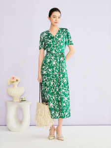 Đầm In Hình Đính Hột Thời Trang Elegance