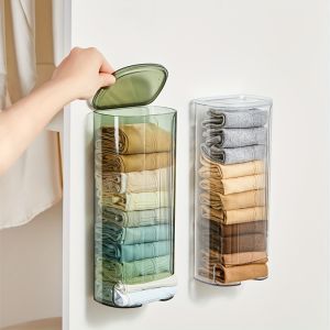 1pcs Underwear storage box hanging on the wall for home use underwear and socks sorting rack no punching silk stockings storag