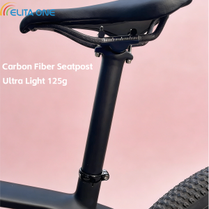 ELITA ONE Carbon Seat Post 25.4/27.2/30.9/31.6 MTB/Road Bike Seatpost Length 300-400mm Ultralight 130g Titanium screws