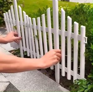 รั้วพลาสติก DIY รั้วสำเร็จรูป ตกแต่งบ้าน แต่งสวน ขนาดเล็ก น้ำหนักเบา ติดตั้งง่าย ไม่ต้องใช้เครื่องมือ ราคา 1 ชิ้น ส่งจากไทย