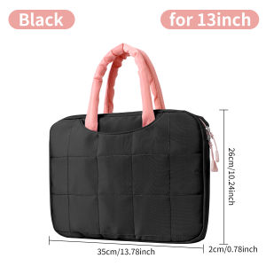 HANSONG | For ipad A16 Laptop Bag 13 15.6 Lightweight & Portable Storage Bag Handmade Sturdy for Outdoor Work Shopping Travel Vacation