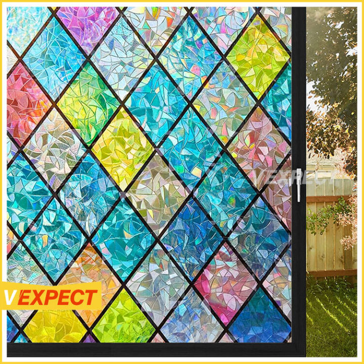 Miếng Dán 3d Trang Trí Cửa Kính Có Thể Tái Sử Dụng, Không Cần Keo ...