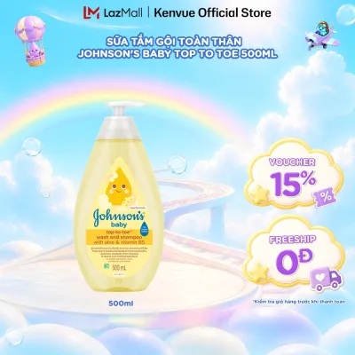 Sữa tắm gội toàn thân Johnsons baby Top to toe 500ml