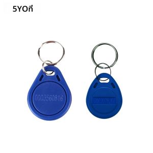 พวงกุญแจบัตร RFID 100ชิ้น/ล็อต125kHz ID KEYFOB TK4100 EM4100การควบคุมเวลาเข้างาน