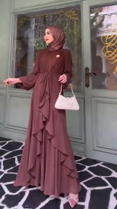 BISA COD - BEST SELLER!! AGHNIYA DRESS SET INNER DRESS + OUTER GAMIS LEBARAN SERIES DRESS KONDANGAN BRUKAT DRESS PESTA DRESS BRIDESMAID DRESS LAMARAN DRESS LEBARAN TERBARU 2023