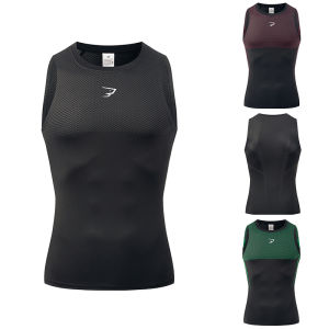 Men Running Compression Tank Top Sleeveless Sport Vest Gym Fitness Sportshirts Male Jogging Sportswear Homme Athletic Shirt Tops