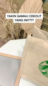 TAS TOTE STARBUCK IMPORT / TOTE BAG JUMBO WANITA IMPORT TFW 101
