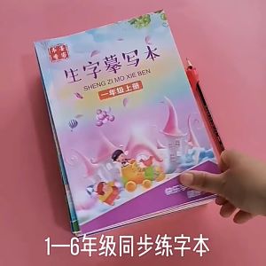 Primary School Students Language Textbooks 1-6 Grades Synchronous Copybook Training for Chinese PinYin Hanzi Beginners一年级二年级三年级小学生练字帖专用四五六字帖上册下册每日一练课本同步语文生字描红本人教版练习写字笔画笔顺练字本贴儿童楷书