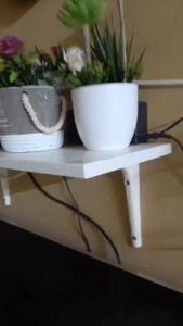 BURHULT/SIBBHULT 59x20cm Wall Shelf with Brackets White Wall Display Shelf Deco Rak Dinding