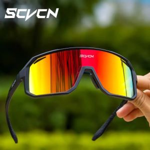 SCVCN New Cycling Sunglasses Men Road Driving Bike Glasses Outdoor Sports Running Women Bicycle Cycling Glasses UV400 Goggles