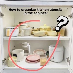 Kitchen Sink Pot Holder Multi-Functional Storage Rack Home Use Multi-Layer Cabinet Organizer Non-Drilling Installation