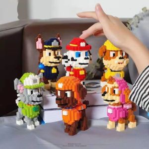 Paw Patrol Building block toys educational childrens toys Chase Rubble Marshall Rocky Zuma Skye