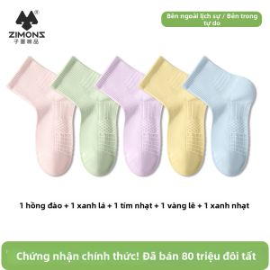 ZIMONS | Tất Nữ Cotton Khử Mùi Cao Quá Cổ Chân