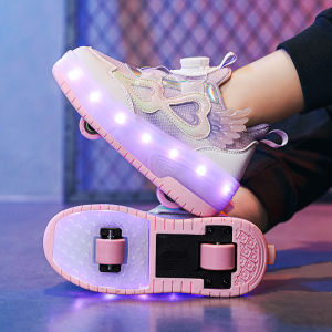 Retractable Roller Skates for Children 4 Wheels
