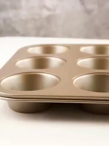Non Stick Muffin Bun Cupcake Pan Mold Tray Cupcake 6/12 Holes Cup Muffin Molder Pan Carbon Steel Oven Safe Bakeware Baking Pan Baking Tray Pan