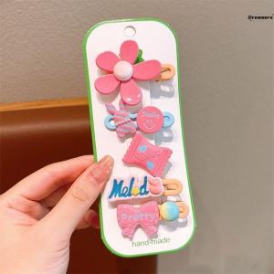 Cute Baby Girl Flower Hair Clip Childrens Side Bangs Hair Accessories Toddler Girls Fashionable Hair Decorations