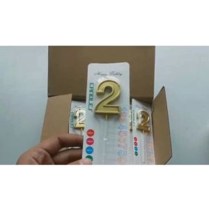 0-9 Number Candle Cake Happy Birthday Nombor Lilin Kek Hari Jadi Baking Dessert Table Sparkling Numbering Candles Decor