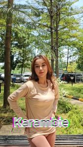 Kaos Manset Wanita Lengan Panjang Bahan KaosTerbaru Termurah Terlaris