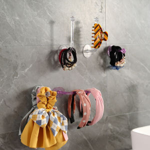 Wall Hair Rope Holder Rack Multi-purpose Jewelry Necklace Bracelet Organizer Stand Wall Key Cloth Bag Hanger Hook