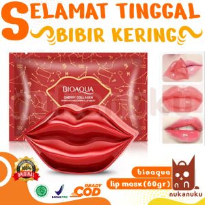 NUKANUKU - BIOAQUA Masker Bibir Cherry Collagen Moisturizing Essence Lip Mask 60g