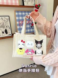 100% Authentic Sanrio Hello Kitty Shoulder Bag Handbag Small Tote Bags Casual Bag Birthday Gift 37012