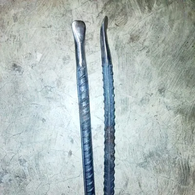 Isi 2 Alat Cukit Ban Motor Mobil Besi Ulir 13mm Panjang 30cm