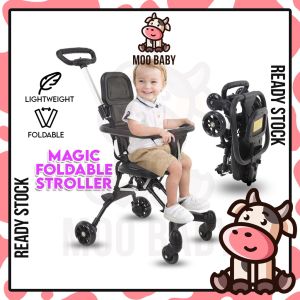 Moo Baby Foldable Magic Stroller Baby Stroller Lightweight 360 Rotating Kereta Sorong Budak Cabin Size Stroller
