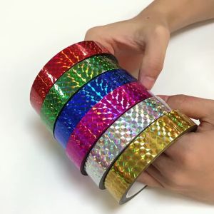 BOPP Colourful Glossy Tape Holographic Reflective Tape 18mm*50m for DIY Crafts Packaging