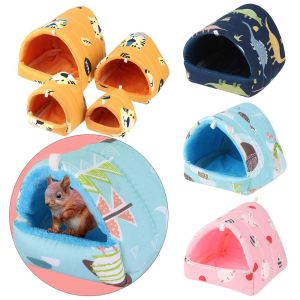 ROLL Cute Comfortable Winter Rabbit Squirrel Small Animal Sleeping Bed Warm Mat Guinea Pig Nest Hamster House