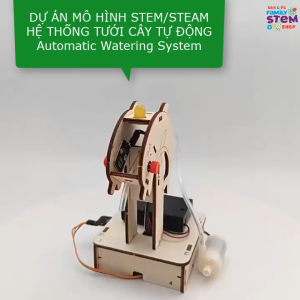 Mô Hình Hệ Thống Máy Tưới Cây Tự Động Sử Dụng Cảm Biến Độ Ẩm Đất Bơm Nước Thông Minh Đồ Chơi Giáo Dục Stem