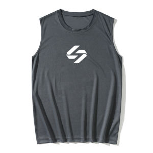 New Dongqi Basketball Vest American Training Suit Quick Dry Mens Sports Jersey Running Fitness Shoulderless Sleeveless T-shirt