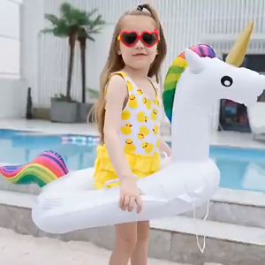 Baby Inflatable Swimming Boat Children Swimming Ring (unicorn) (1-6years)