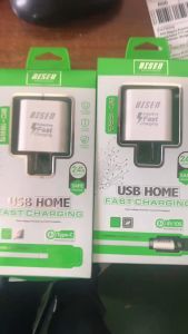 BISED BC-1689 2.4A USB Home Adaptive Fast Charging with USB Cable for (Android / Lightning / Type C)